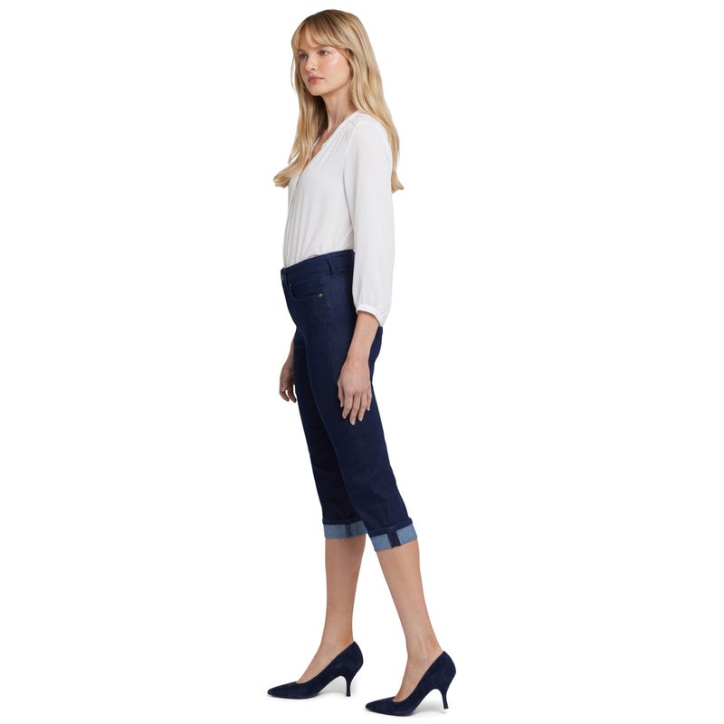 NYDJ Women's Marilyn Straight Cuff Cropped Slimming Jeans, Rinse 1, 6 - Image 2